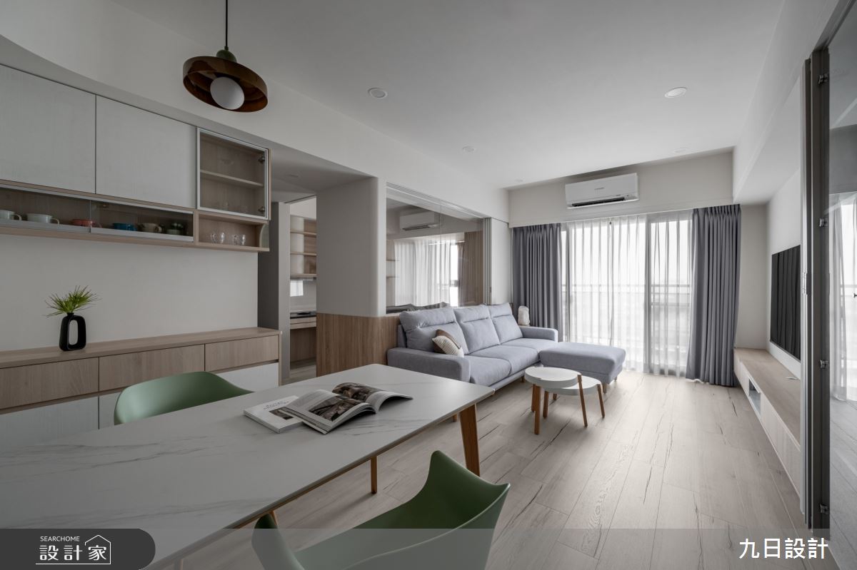 30坪新成屋(5年以下)＿北歐無印風客廳餐廳案例圖片＿九日室內裝修設計＿九日_118之16