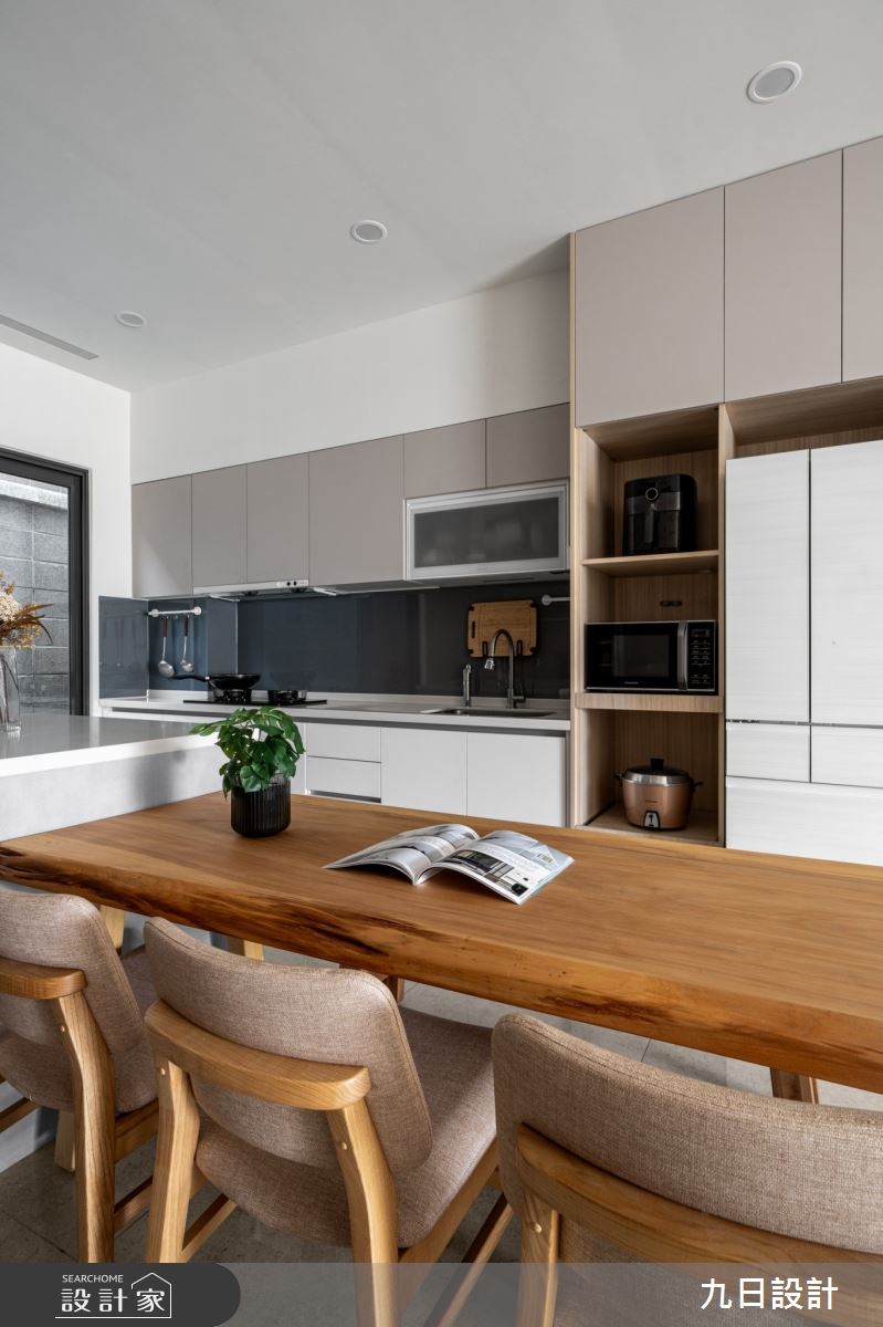 72坪新成屋(5年以下)＿北歐簡約風餐廳廚房案例圖片＿九日室內裝修設計＿九日_119之2