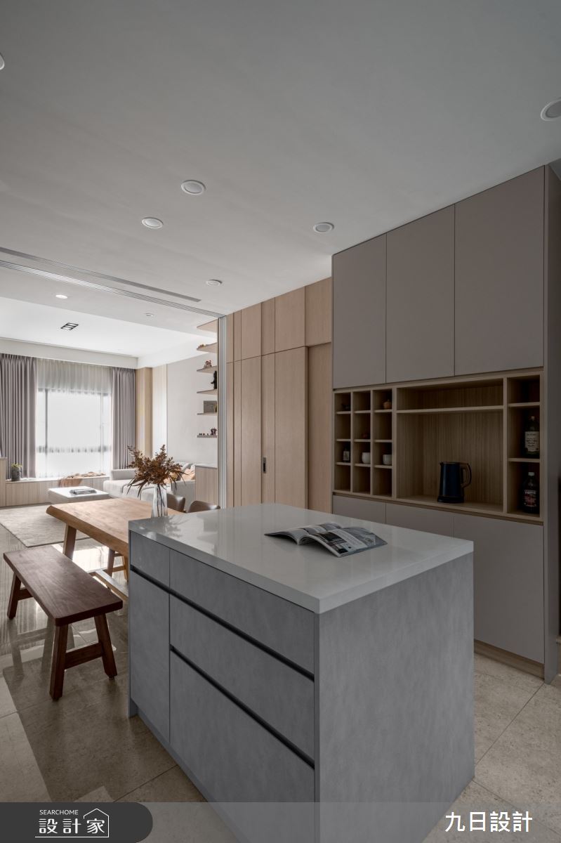 72坪新成屋(5年以下)＿北歐簡約風餐廳中島案例圖片＿九日室內裝修設計＿九日_119之5
