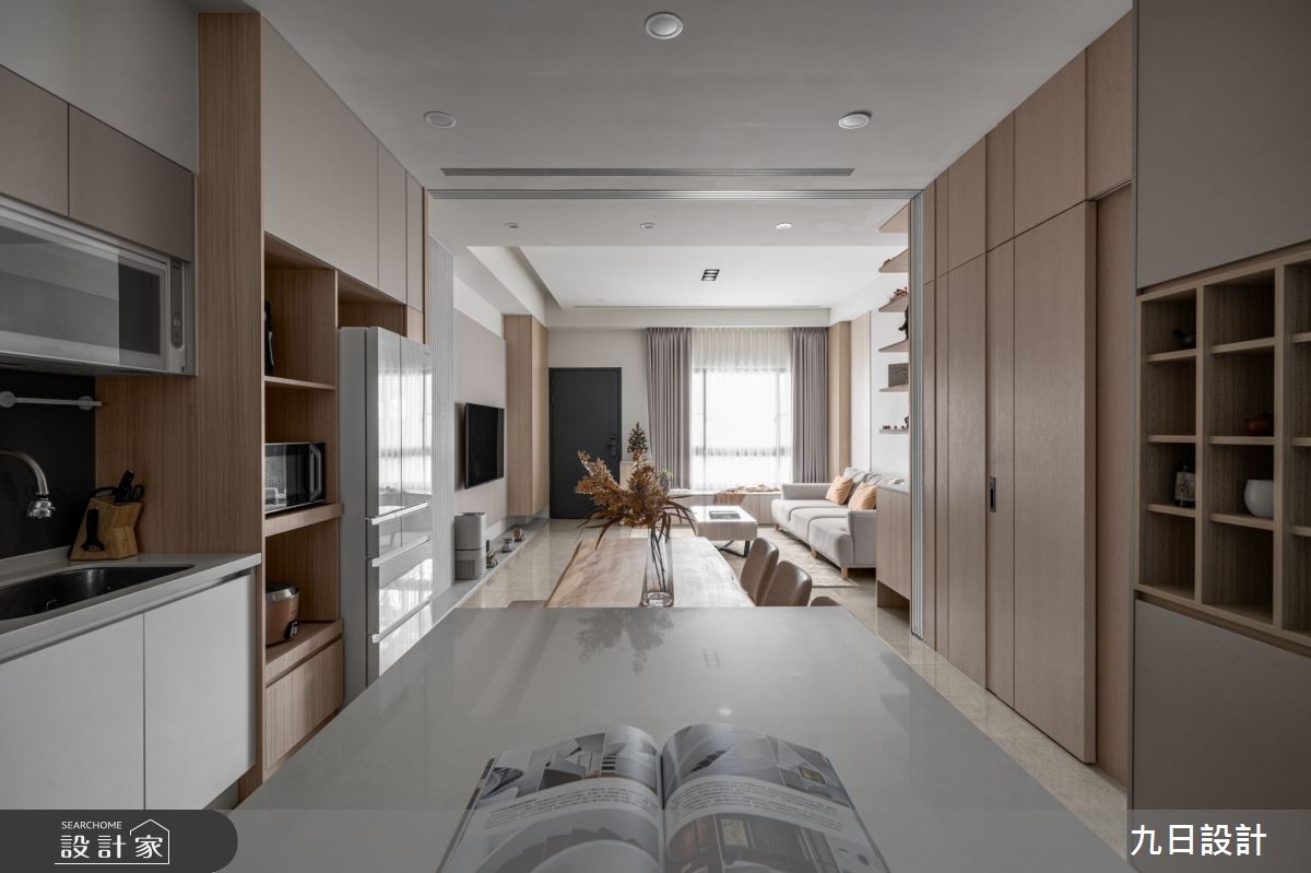 72坪新成屋(5年以下)＿北歐簡約風餐廳中島案例圖片＿九日室內裝修設計＿九日_119之6