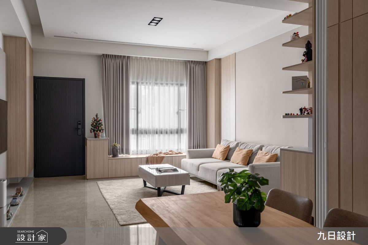 72坪新成屋(5年以下)＿北歐簡約風客廳案例圖片＿九日室內裝修設計＿九日_119之8