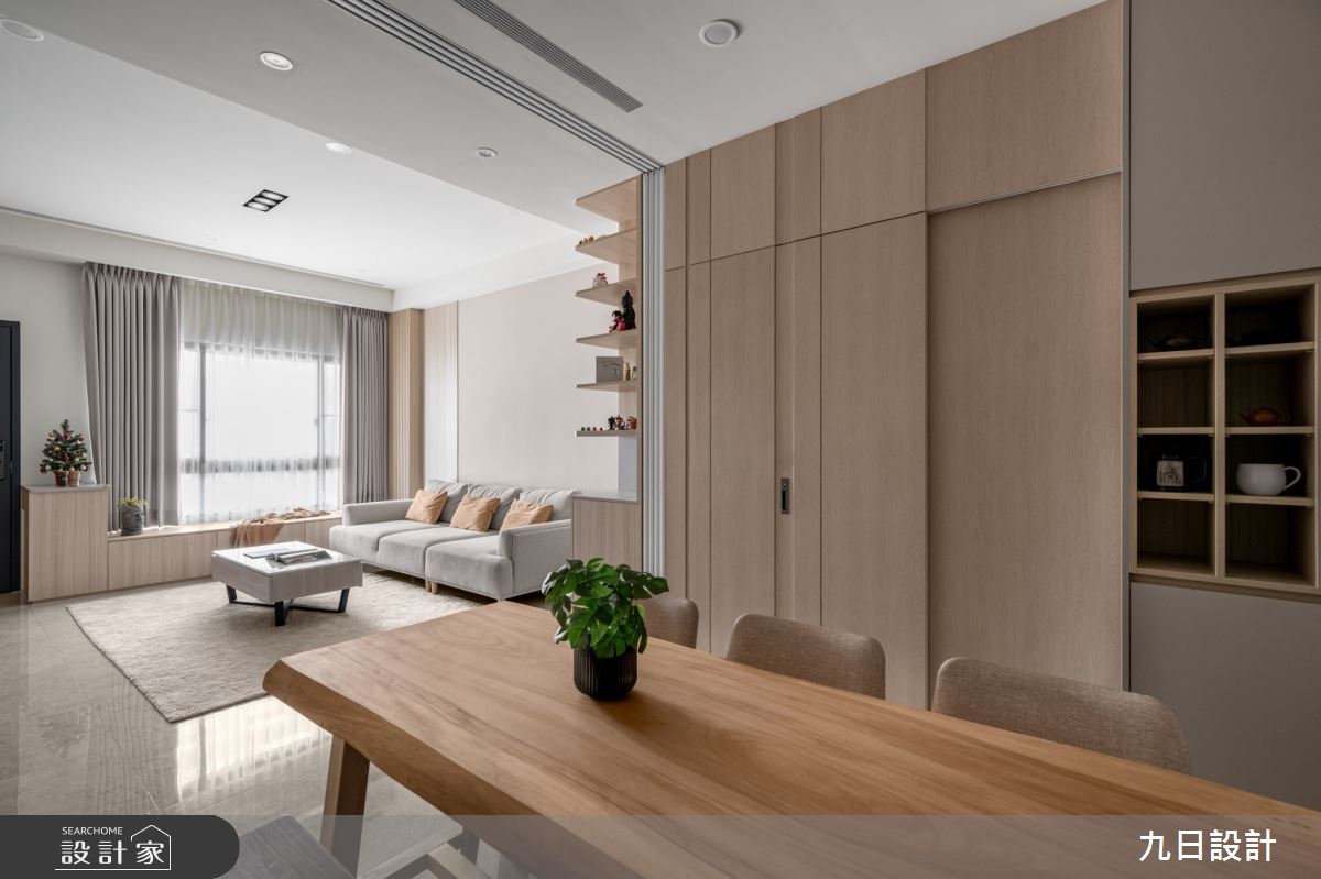 72坪新成屋(5年以下)＿北歐簡約風客廳餐廳案例圖片＿九日室內裝修設計＿九日_119之9