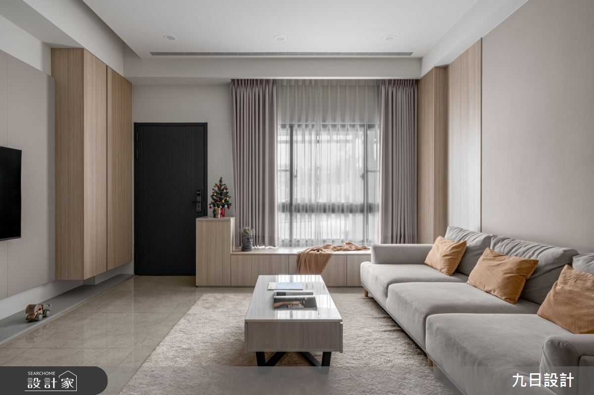 72坪新成屋(5年以下)＿北歐簡約風客廳臥榻案例圖片＿九日室內裝修設計＿九日_119之17