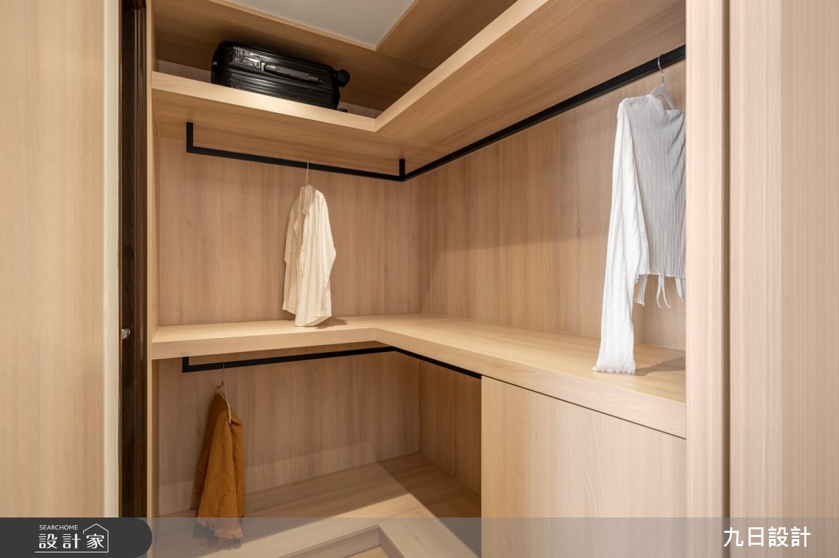 72坪新成屋(5年以下)＿北歐簡約風更衣間案例圖片＿九日室內裝修設計＿九日_119之28