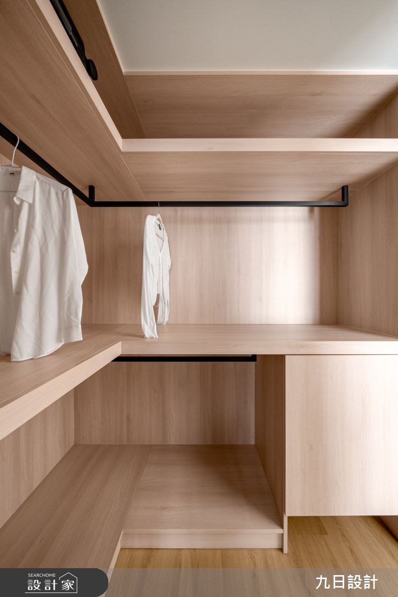 72坪新成屋(5年以下)＿北歐簡約風更衣間案例圖片＿九日室內裝修設計＿九日_119之29