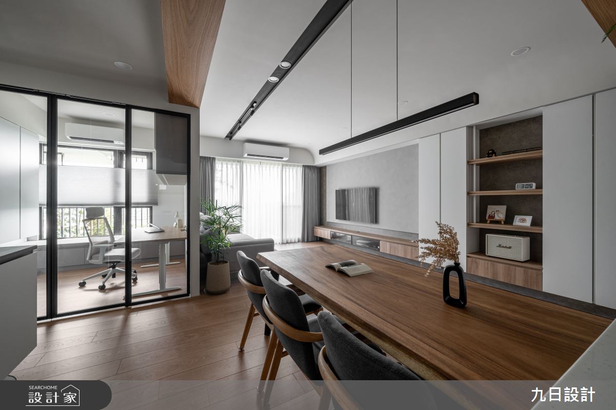 23坪新成屋(5年以下)＿日式北歐風客廳餐廳書房案例圖片＿九日室內裝修設計＿九日_120之16