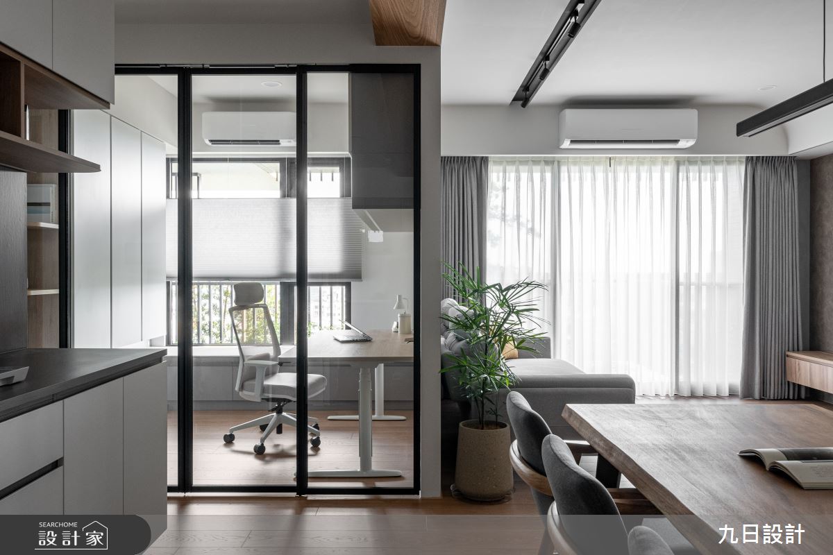 23坪新成屋(5年以下)＿日式北歐風客廳餐廳書房案例圖片＿九日室內裝修設計＿九日_120之17