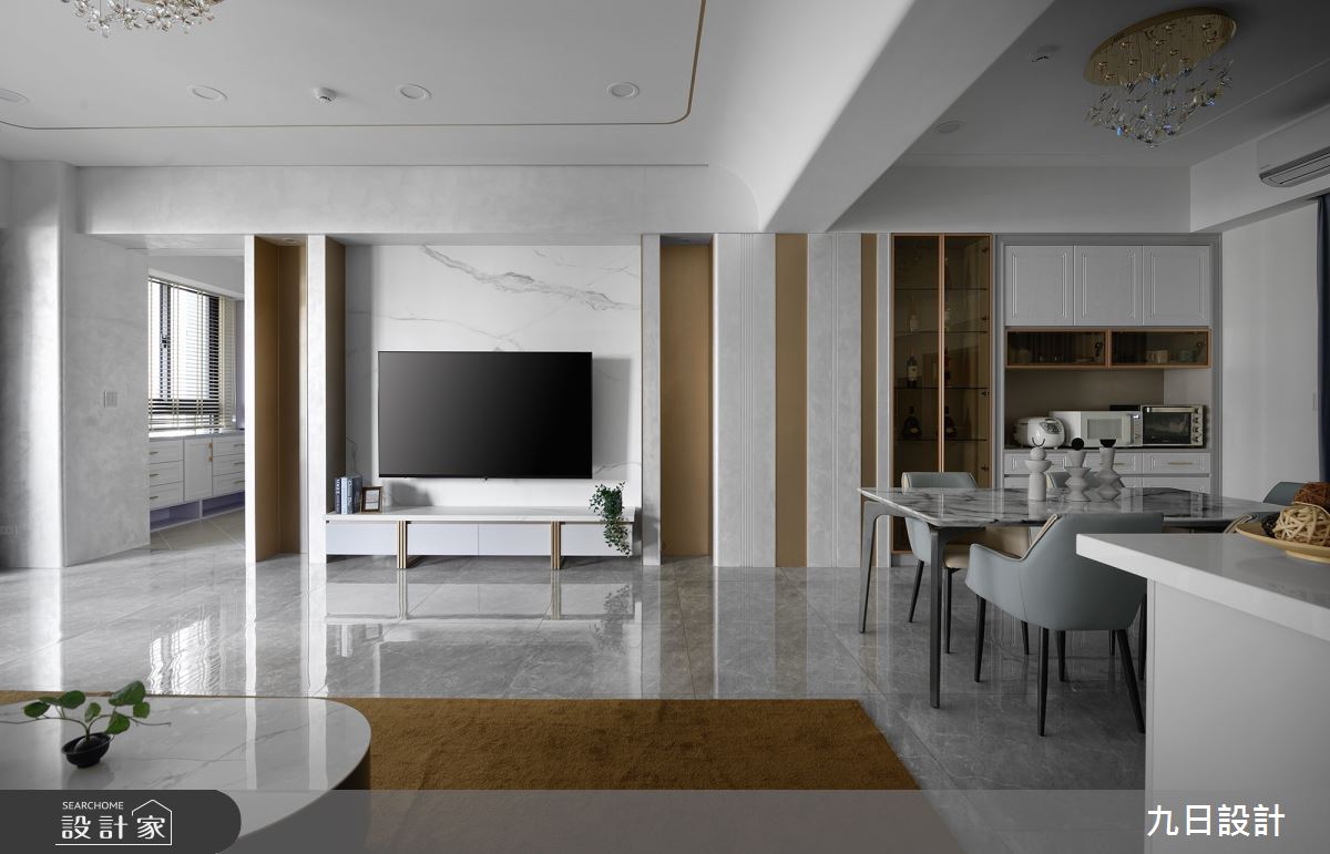 53坪新成屋(5年以下)＿輕奢風客廳餐廳案例圖片＿九日室內裝修設計＿九日_121之9