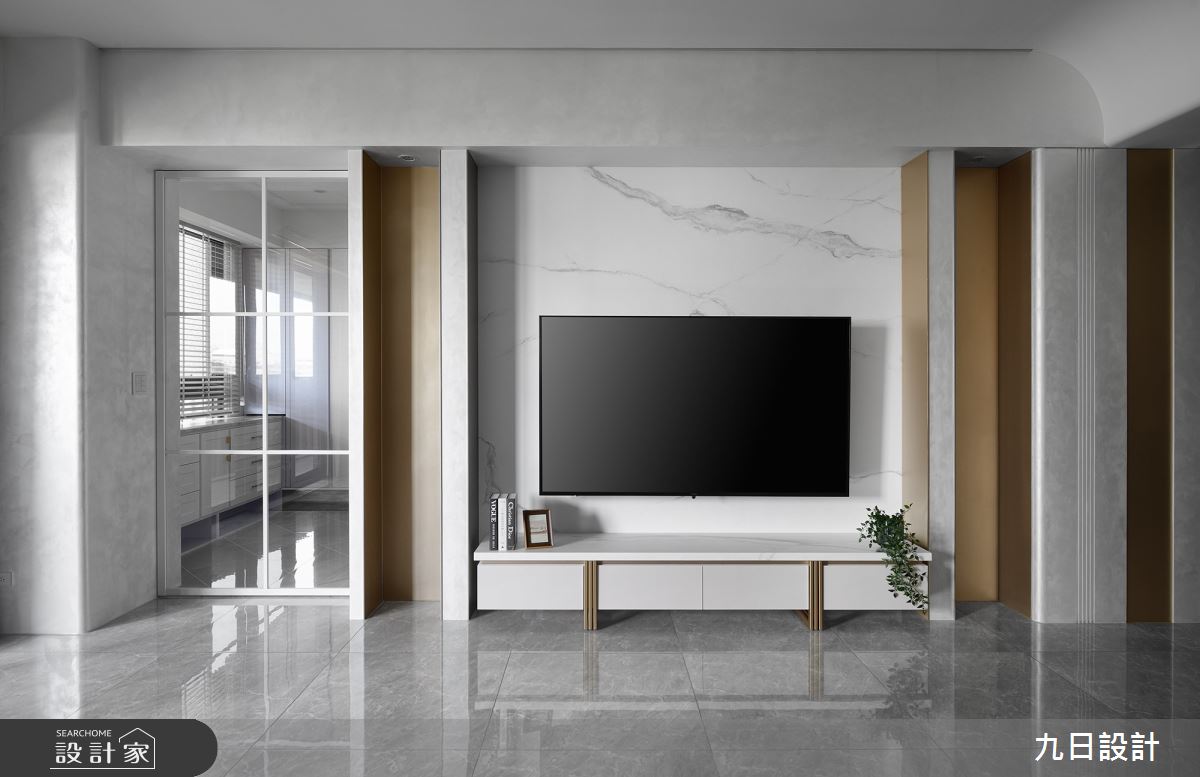 53坪新成屋(5年以下)＿輕奢風客廳案例圖片＿九日室內裝修設計＿九日_121之10