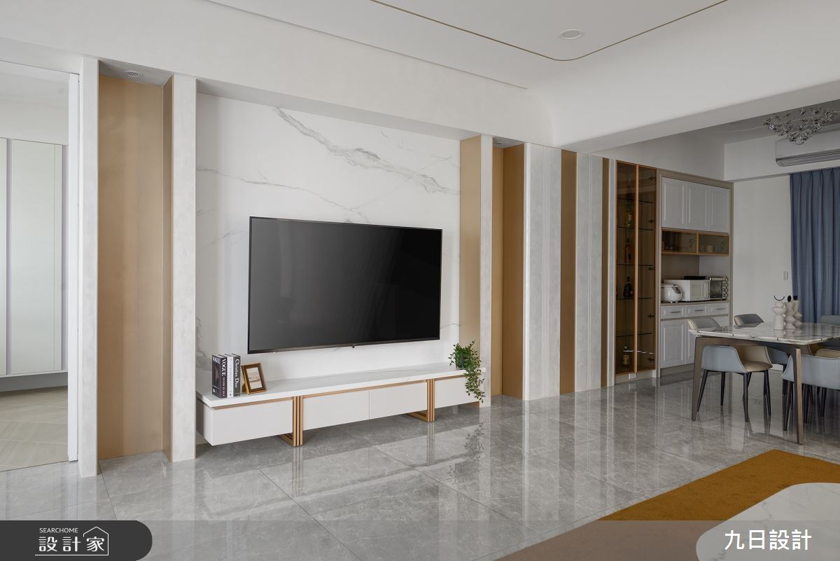 53坪新成屋(5年以下)＿輕奢風客廳餐廳案例圖片＿九日室內裝修設計＿九日_121之15