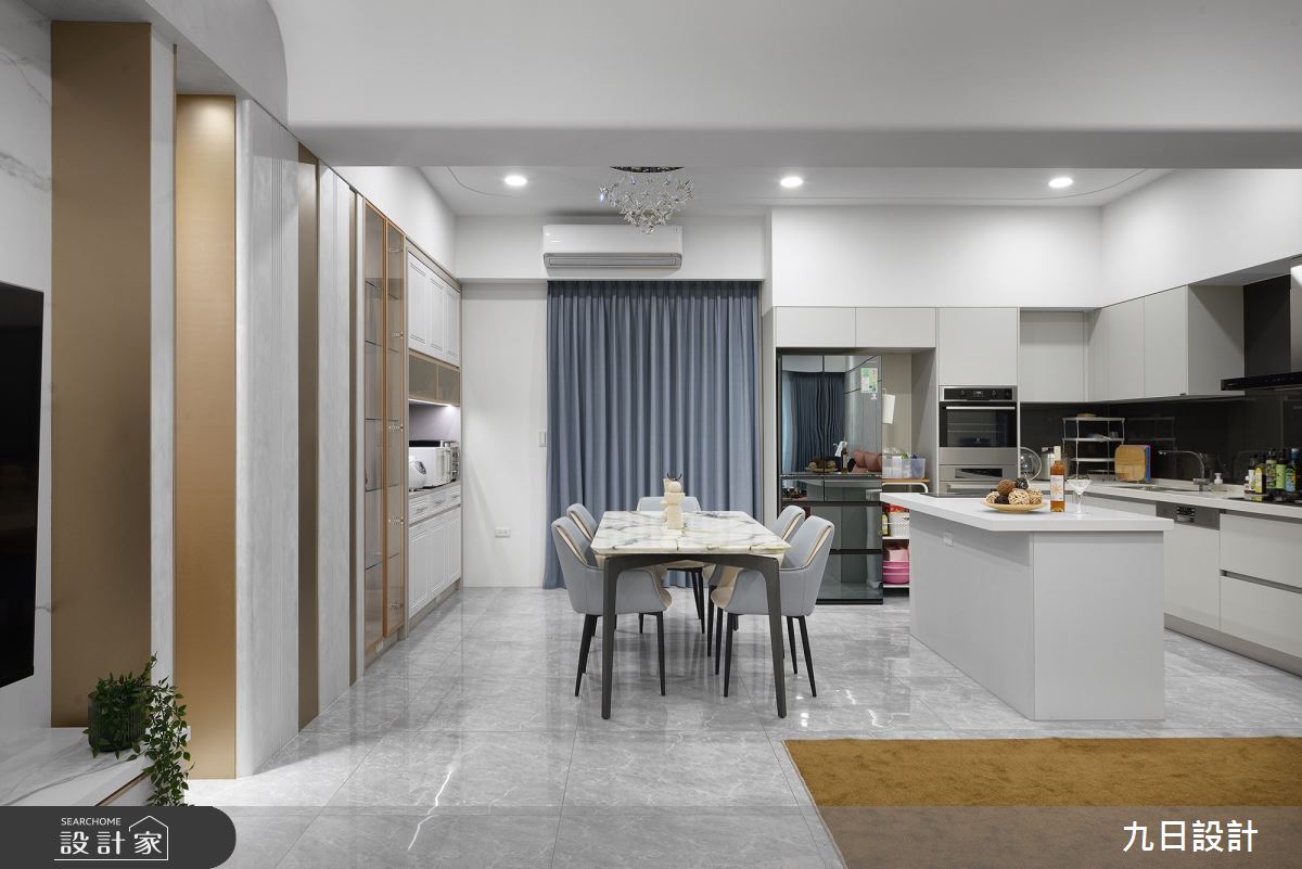 53坪新成屋(5年以下)＿輕奢風餐廳廚房案例圖片＿九日室內裝修設計＿九日_121之17
