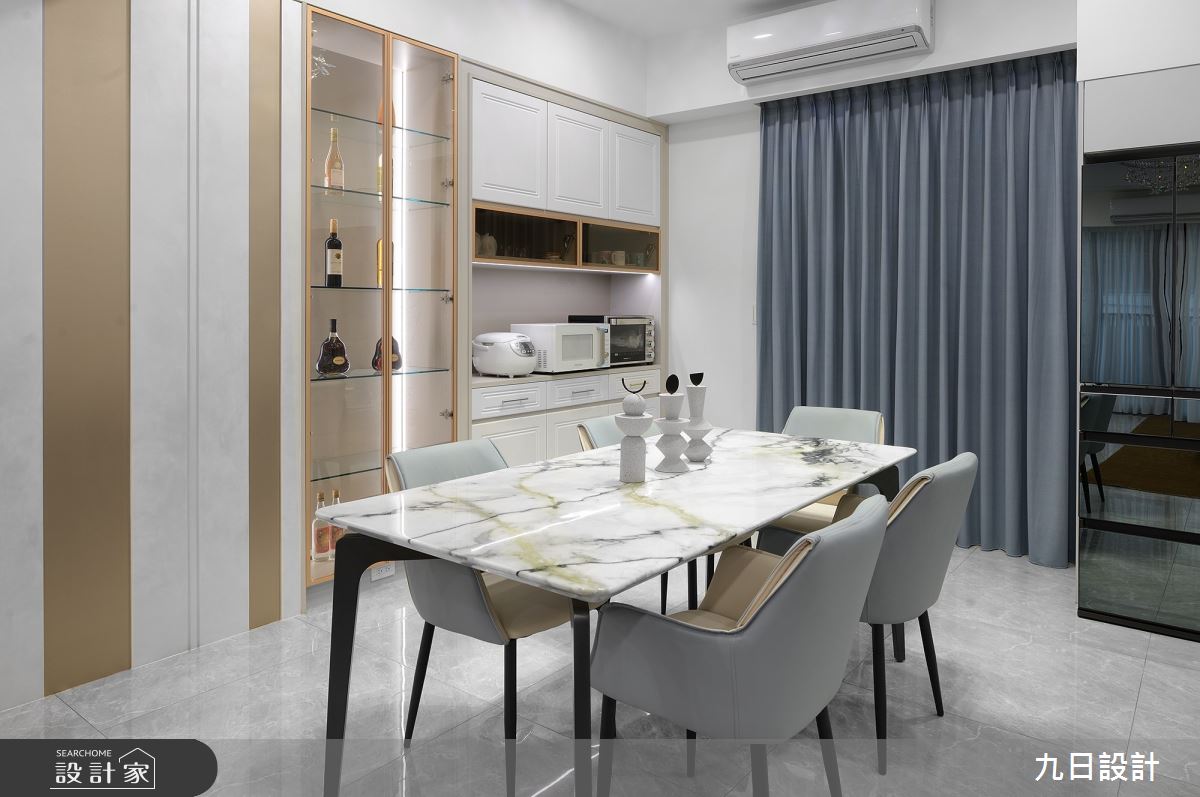 53坪新成屋(5年以下)＿輕奢風餐廳案例圖片＿九日室內裝修設計＿九日_121之19