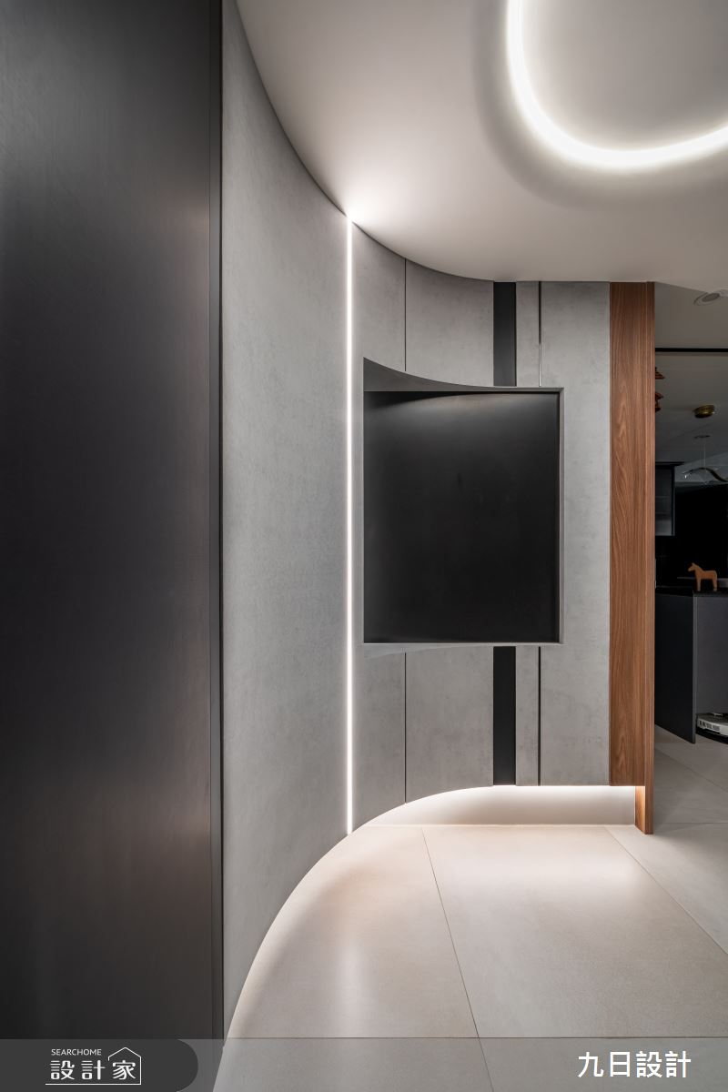 33坪新成屋(5年以下)＿現代風玄關案例圖片＿九日室內裝修設計＿九日_123之3