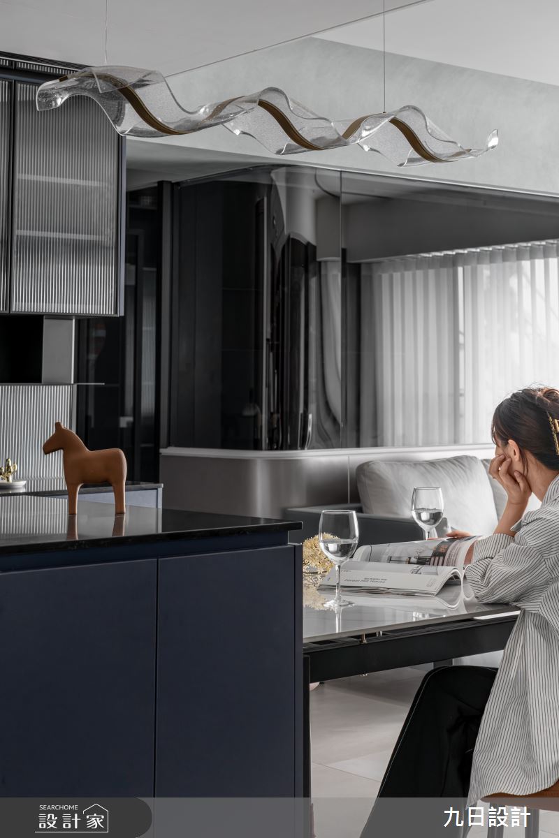 33坪新成屋(5年以下)＿現代風餐廳中島案例圖片＿九日室內裝修設計＿九日_123之15