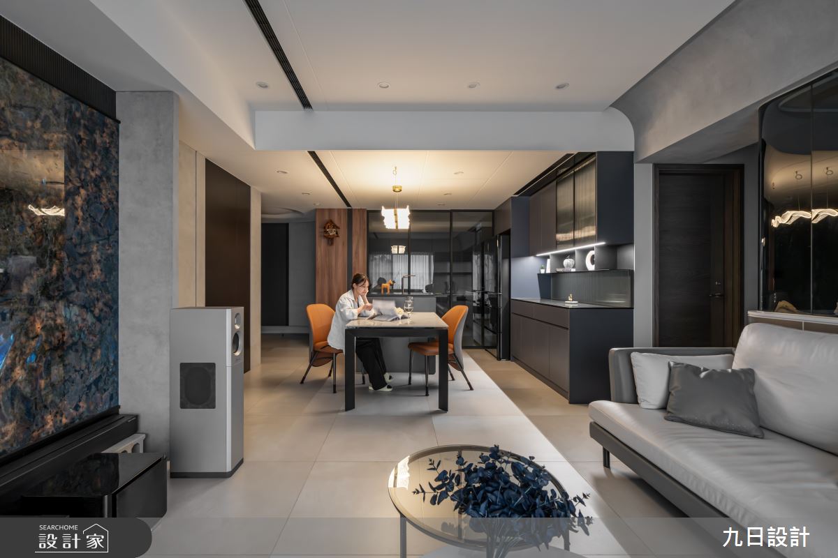 33坪新成屋(5年以下)＿現代風客廳餐廳案例圖片＿九日室內裝修設計＿九日_123之27