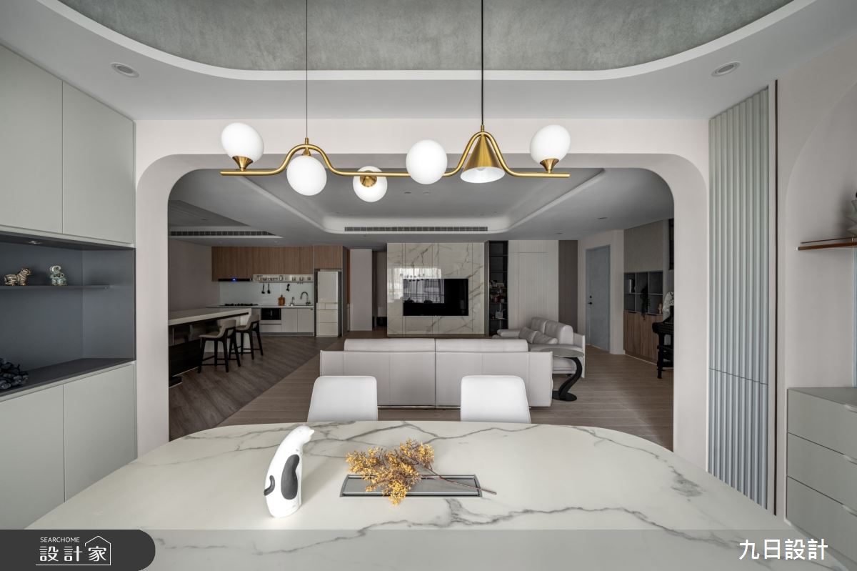 35坪中古屋(5~15年)＿現代風客廳餐廳案例圖片＿九日室內裝修設計＿九日_124之25