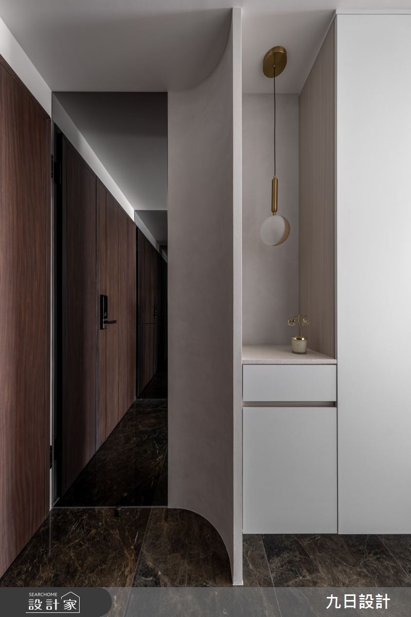 40坪新成屋(5年以下)＿侘寂風玄關案例圖片＿九日室內裝修設計＿九日_125之1