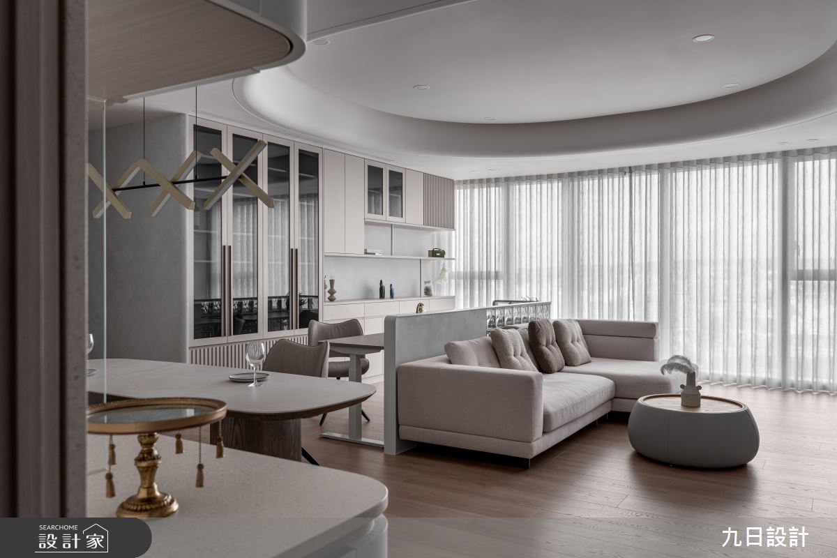 40坪新成屋(5年以下)＿侘寂風客廳書房案例圖片＿九日室內裝修設計＿九日_125之3