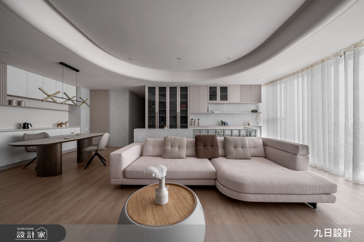40坪新成屋(5年以下)＿侘寂風客廳餐廳案例圖片＿九日室內裝修設計＿九日_125之12