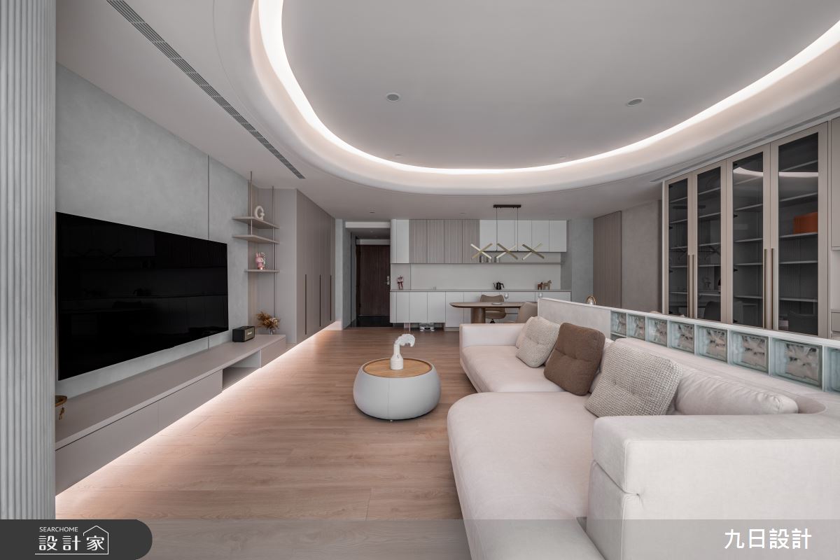 40坪新成屋(5年以下)＿侘寂風客廳餐廳案例圖片＿九日室內裝修設計＿九日_125之15