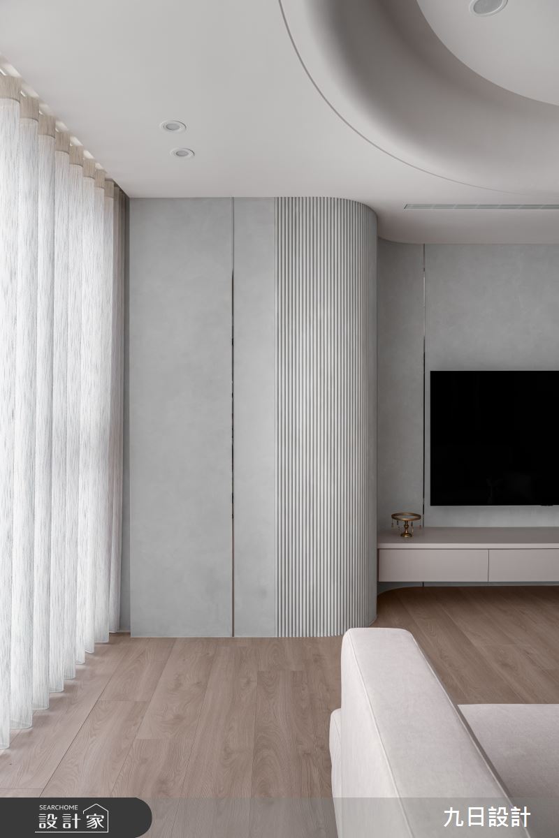 40坪新成屋(5年以下)＿侘寂風客廳案例圖片＿九日室內裝修設計＿九日_125之17