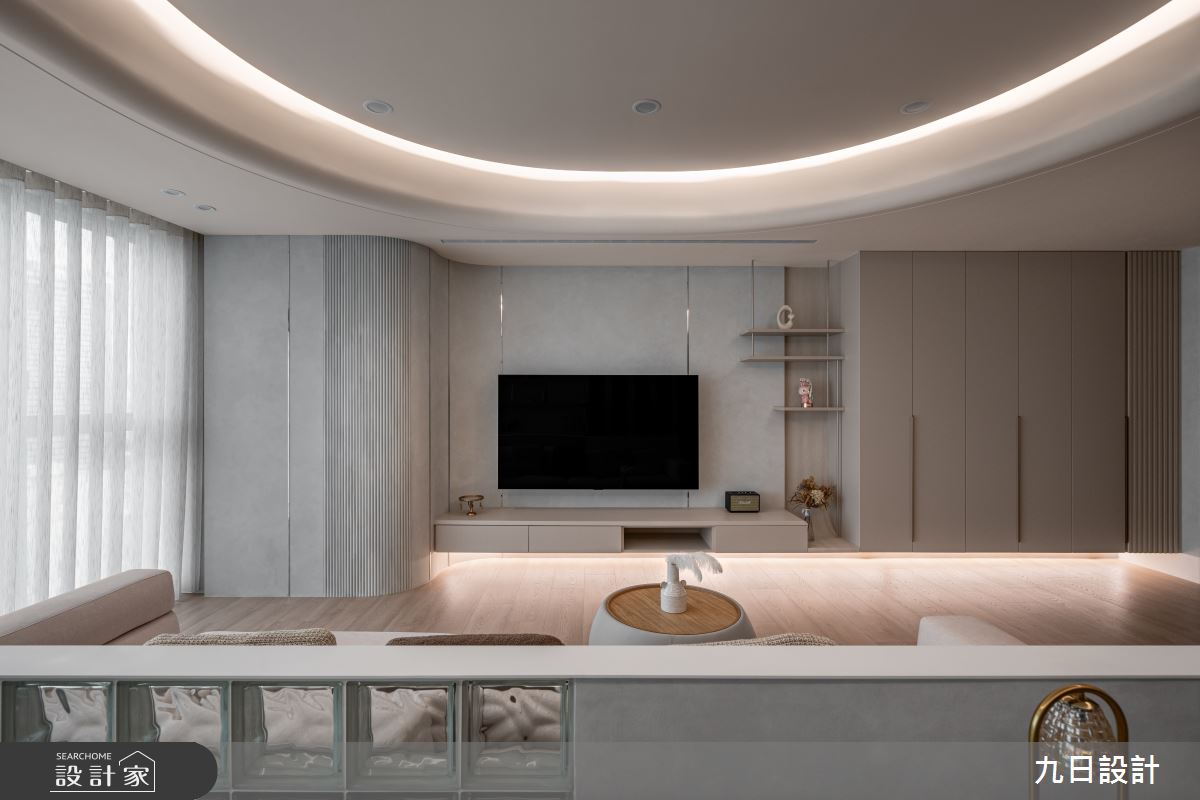 40坪新成屋(5年以下)＿侘寂風客廳案例圖片＿九日室內裝修設計＿九日_125之19