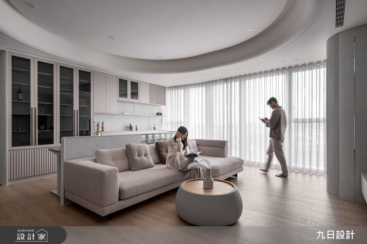 40坪新成屋(5年以下)＿侘寂風客廳案例圖片＿九日室內裝修設計＿九日_125之23