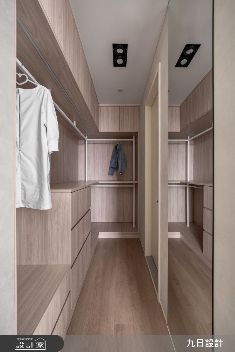 40坪新成屋(5年以下)＿侘寂風更衣間案例圖片＿九日室內裝修設計＿九日_125之32