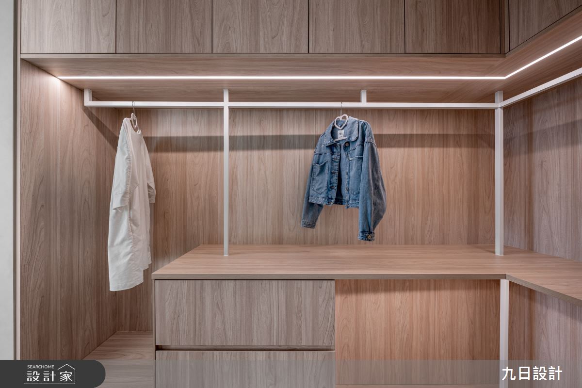 40坪新成屋(5年以下)＿侘寂風更衣間案例圖片＿九日室內裝修設計＿九日_125之34
