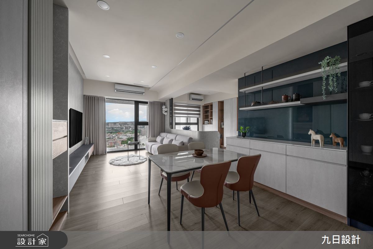 20坪新成屋(5年以下)＿現代風客廳餐廳書房案例圖片＿九日室內裝修設計＿九日_127之5