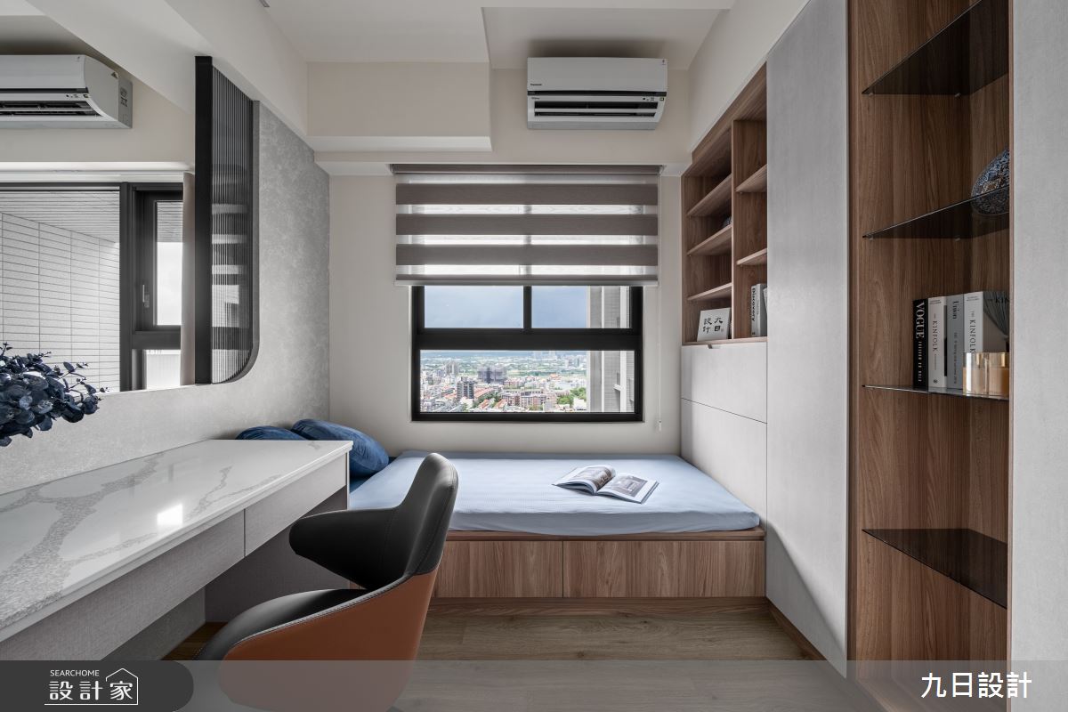 20坪新成屋(5年以下)＿現代風書房臥榻案例圖片＿九日室內裝修設計＿九日_127之28