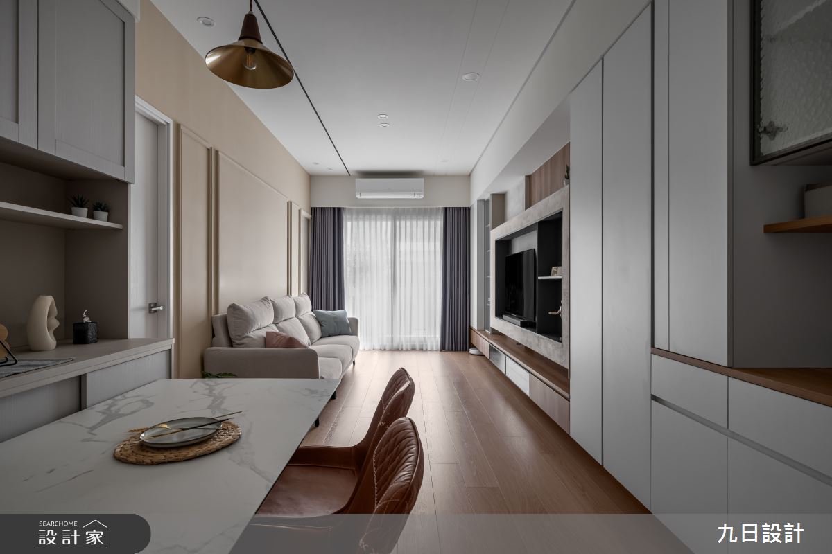 18坪新成屋(5年以下)＿現代日式風客廳餐廳案例圖片＿九日室內裝修設計＿九日_128之9