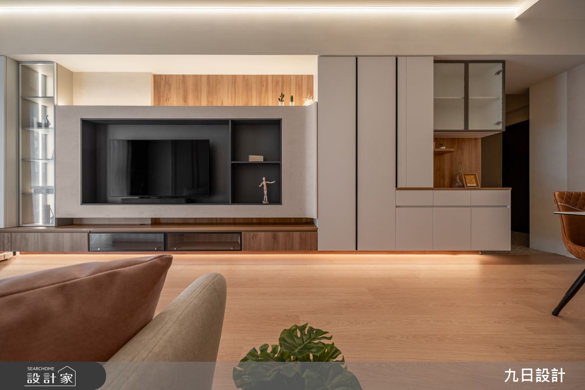 18坪新成屋(5年以下)＿現代日式風客廳案例圖片＿九日室內裝修設計＿九日_128之16