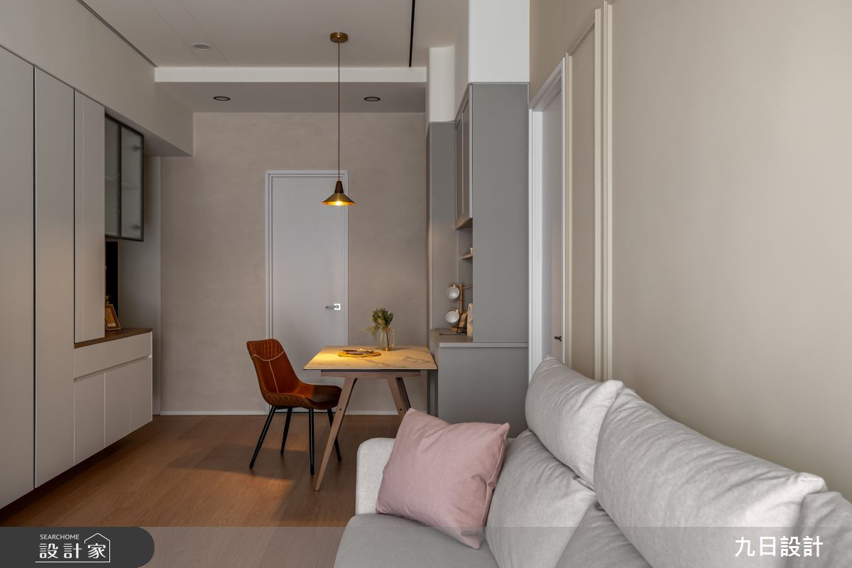 18坪新成屋(5年以下)＿現代日式風客廳餐廳案例圖片＿九日室內裝修設計＿九日_128之18