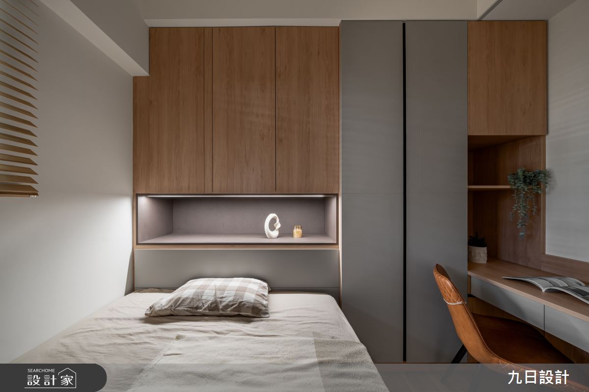 18坪新成屋(5年以下)＿現代日式風臥室案例圖片＿九日室內裝修設計＿九日_128之24