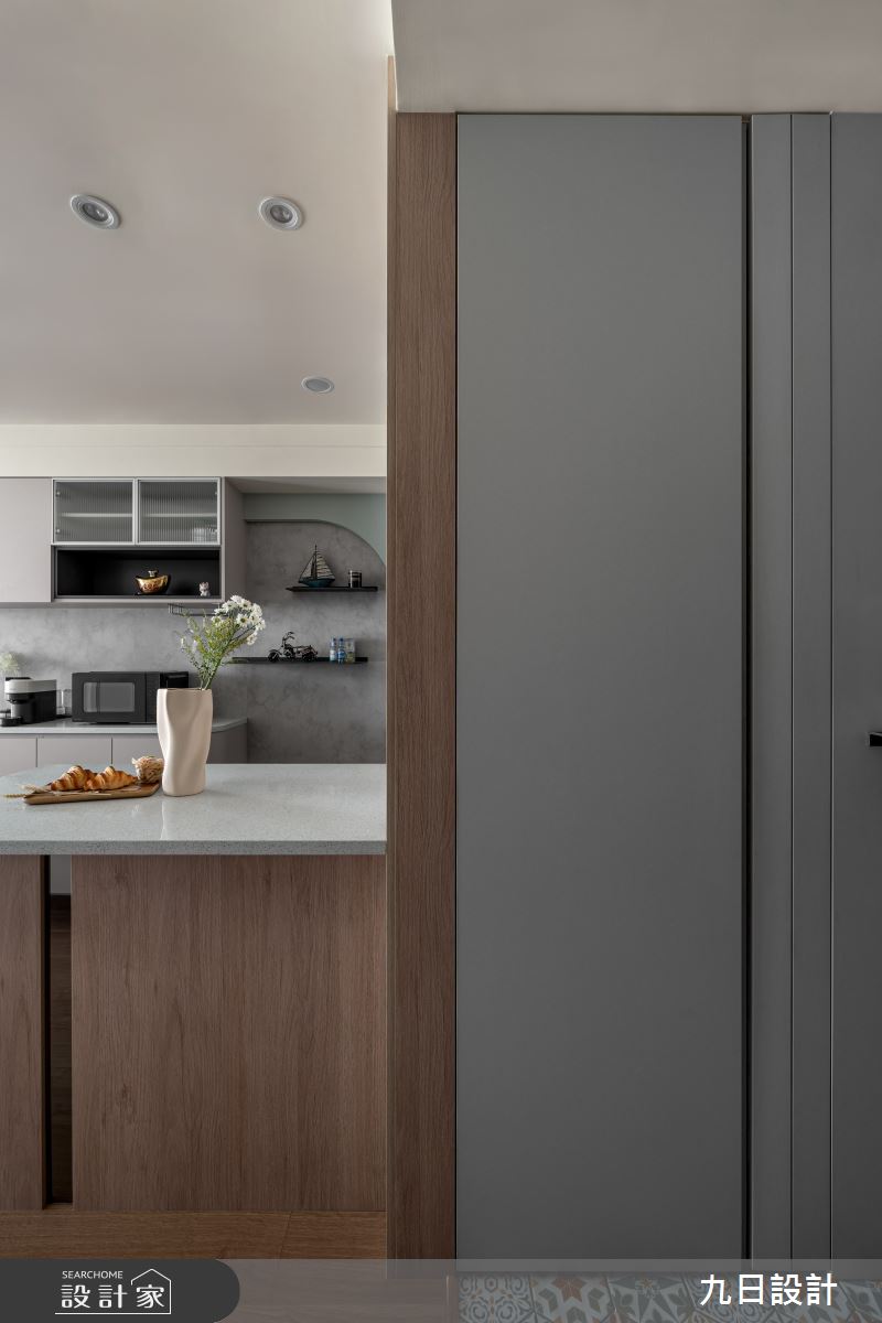 22坪新成屋(5年以下)＿現代風玄關吧檯中島案例圖片＿九日室內裝修設計＿九日_129之4