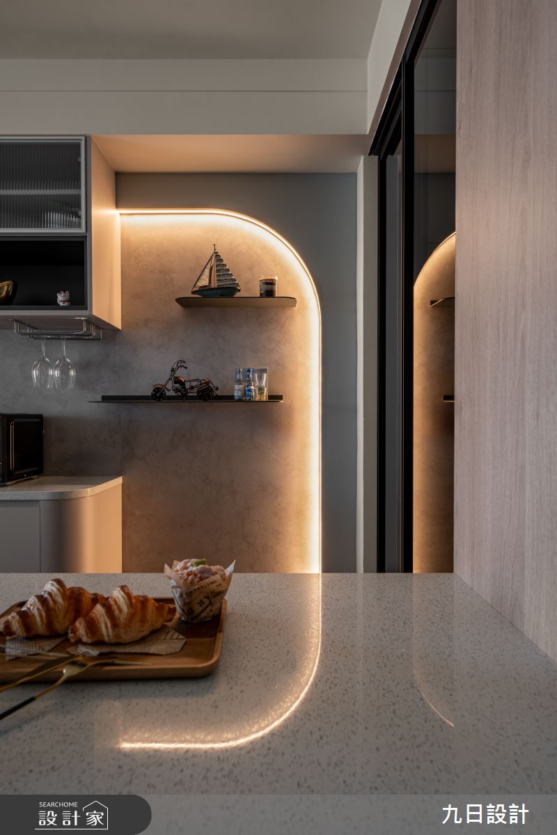 22坪新成屋(5年以下)＿現代風吧檯中島案例圖片＿九日室內裝修設計＿九日_129之7