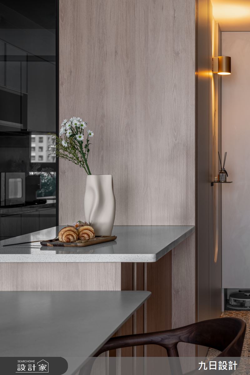 22坪新成屋(5年以下)＿現代風餐廳吧檯中島案例圖片＿九日室內裝修設計＿九日_129之13