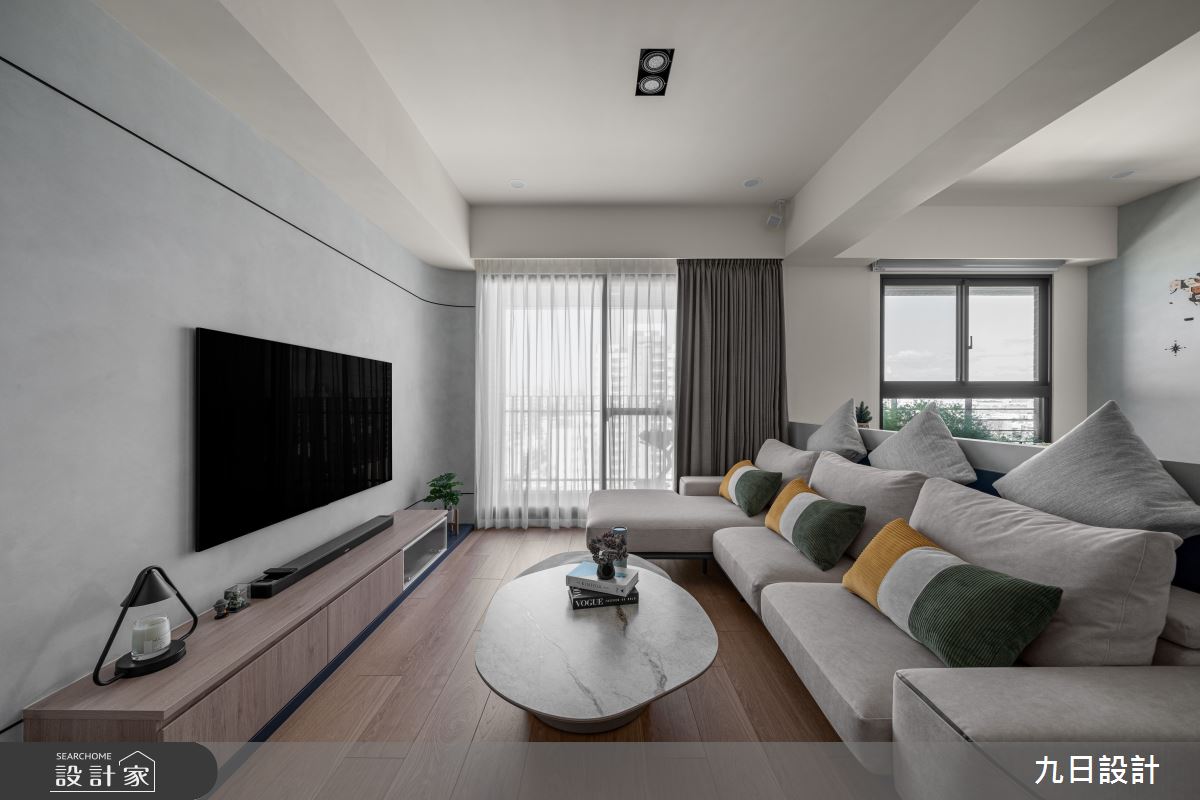 22坪新成屋(5年以下)＿現代風客廳案例圖片＿九日室內裝修設計＿九日_129之18