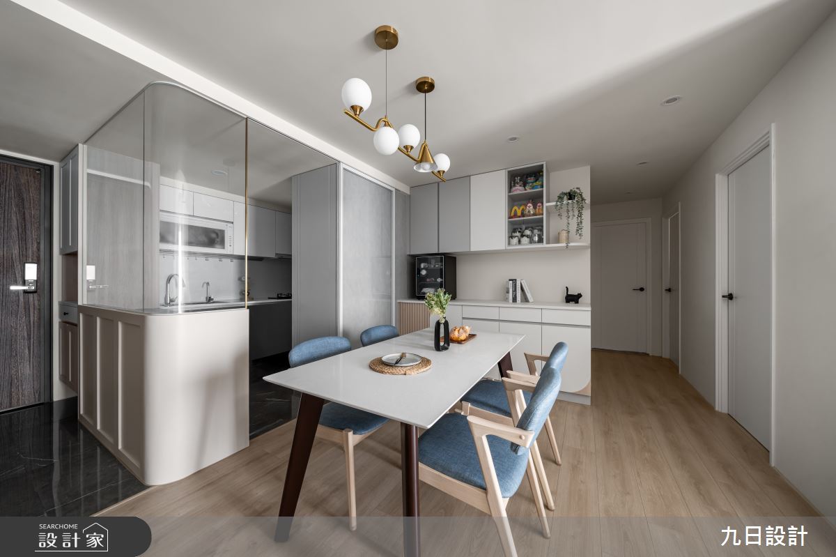 20坪新成屋(5年以下)＿北歐風玄關餐廳廚房案例圖片＿九日室內裝修設計＿九日_132之5