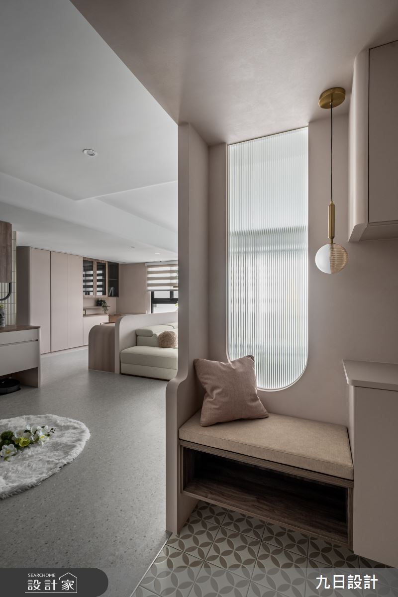 28坪新成屋(5年以下)＿奶茶風玄關案例圖片＿九日室內裝修設計＿九日_133之2