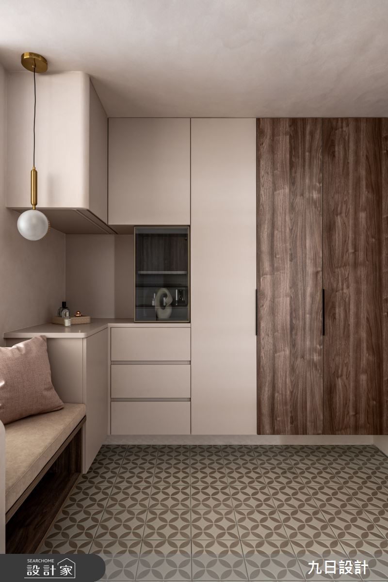 28坪新成屋(5年以下)＿奶茶風玄關案例圖片＿九日室內裝修設計＿九日_133之4