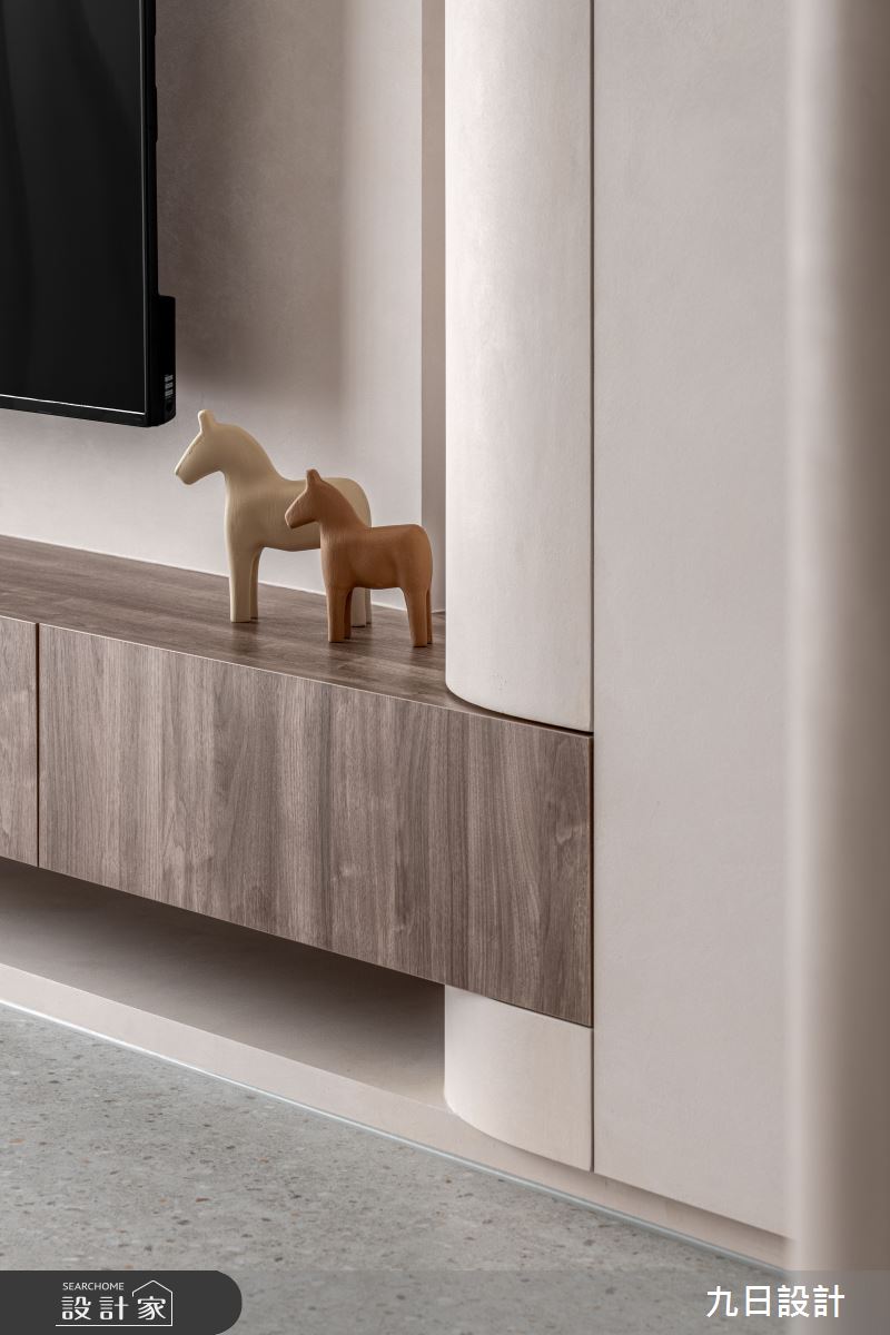 28坪新成屋(5年以下)＿奶茶風客廳案例圖片＿九日室內裝修設計＿九日_133之14