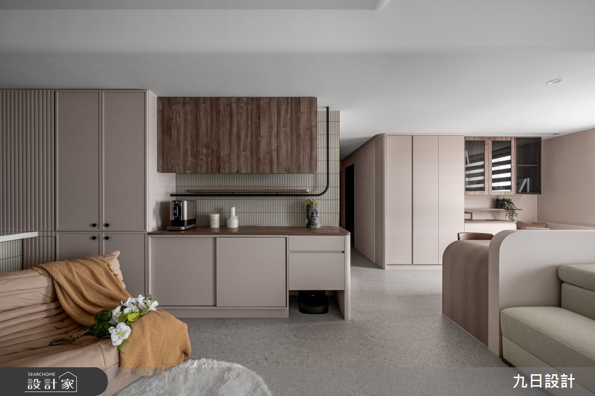 28坪新成屋(5年以下)＿奶茶風客廳書房案例圖片＿九日室內裝修設計＿九日_133之10