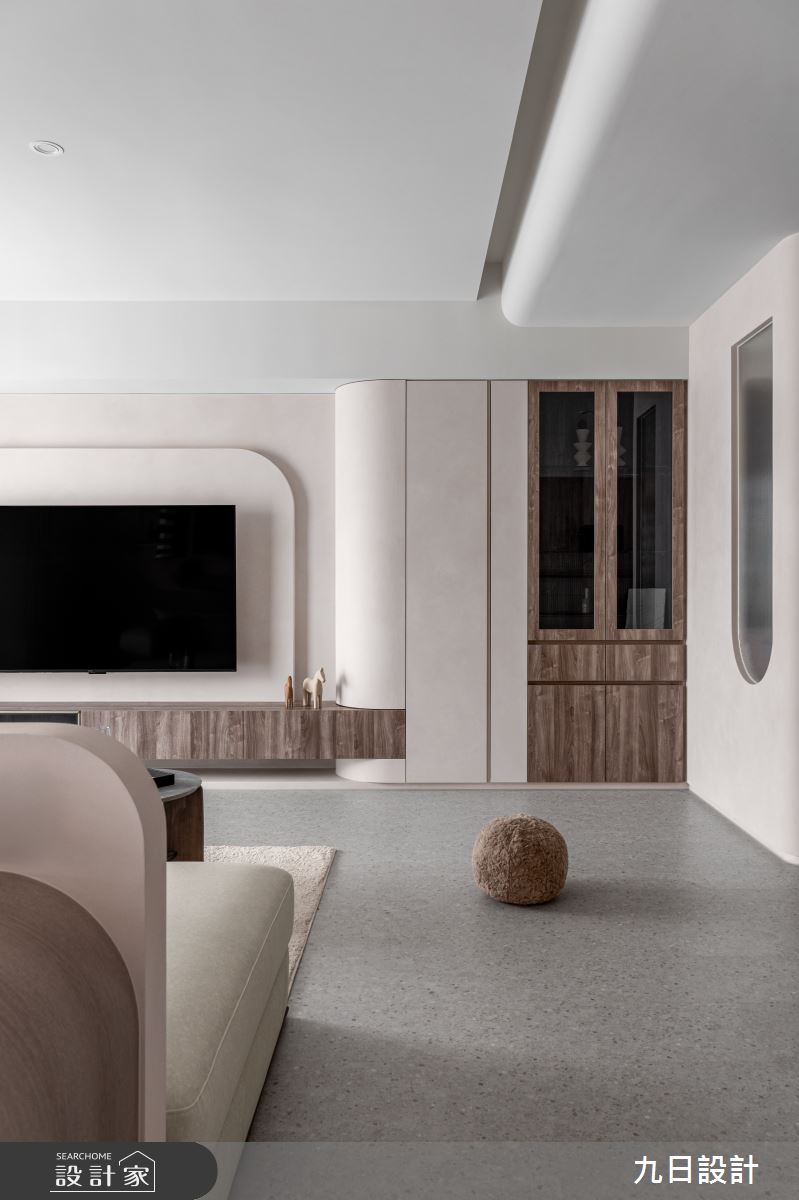 28坪新成屋(5年以下)＿奶茶風客廳案例圖片＿九日室內裝修設計＿九日_133之26