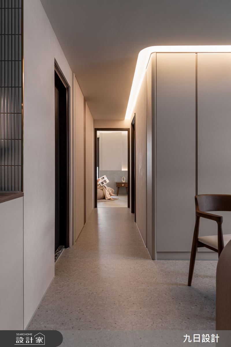 28坪新成屋(5年以下)＿奶茶風走廊案例圖片＿九日室內裝修設計＿九日_133之39