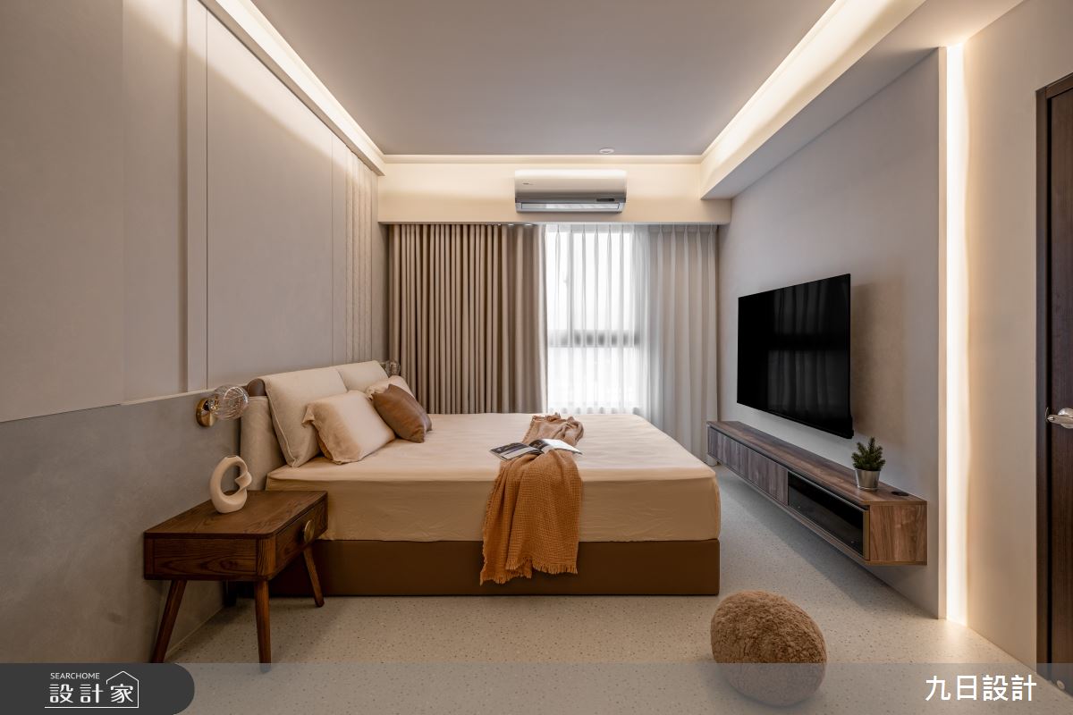 28坪新成屋(5年以下)＿奶茶風臥室案例圖片＿九日室內裝修設計＿九日_133之46