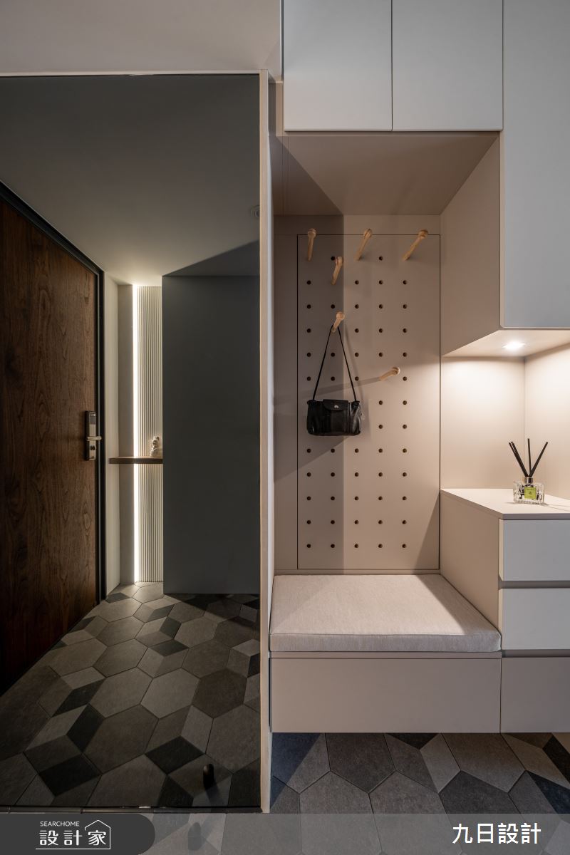 18坪新成屋(5年以下)＿北歐風玄關案例圖片＿九日室內裝修設計＿九日_134之7