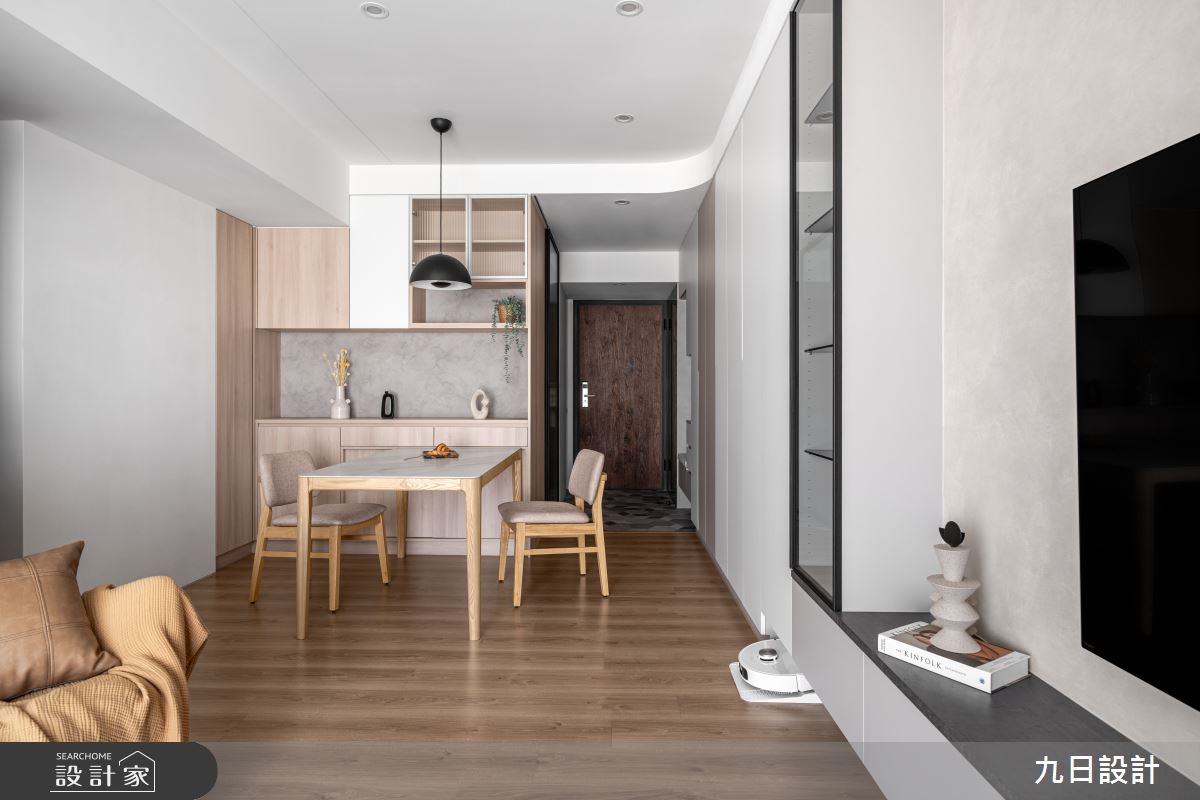 18坪新成屋(5年以下)＿北歐風玄關客廳餐廳案例圖片＿九日室內裝修設計＿九日_134之2