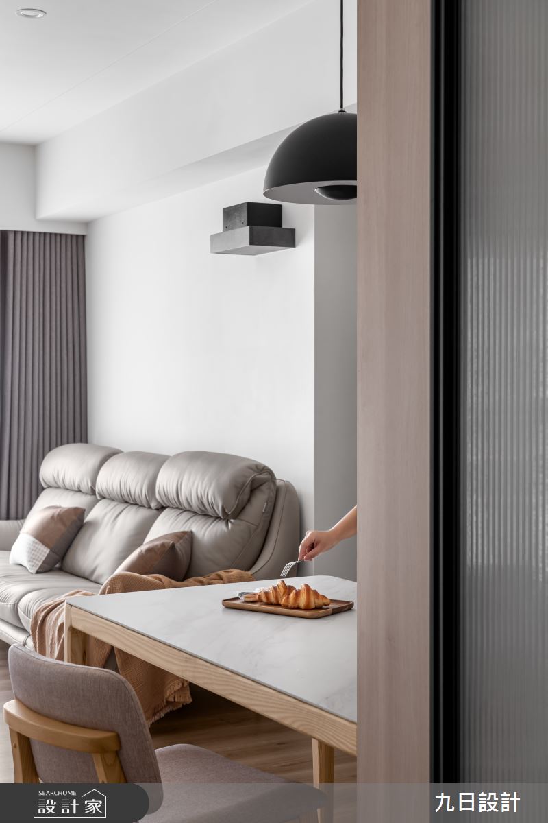 18坪新成屋(5年以下)＿北歐風客廳餐廳案例圖片＿九日室內裝修設計＿九日_134之9